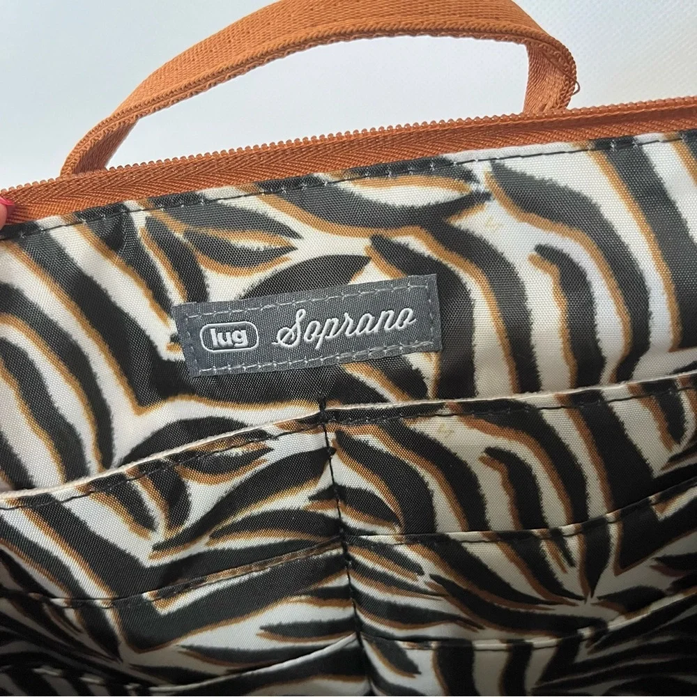 Lug Soprano Copper Brown Shoulder Tote Travel Bag NWT - Picture 7 of 9